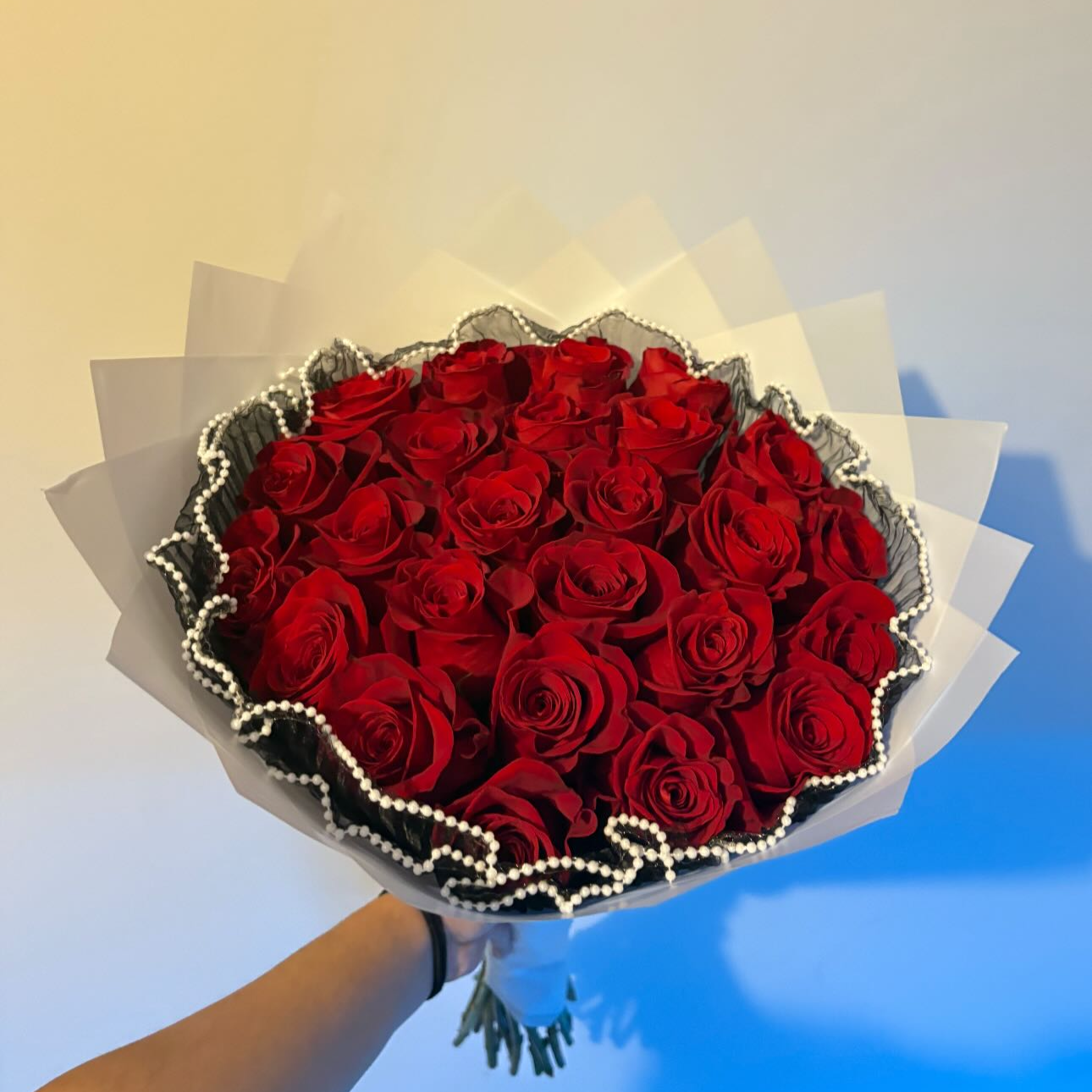 36 Natural Red Roses